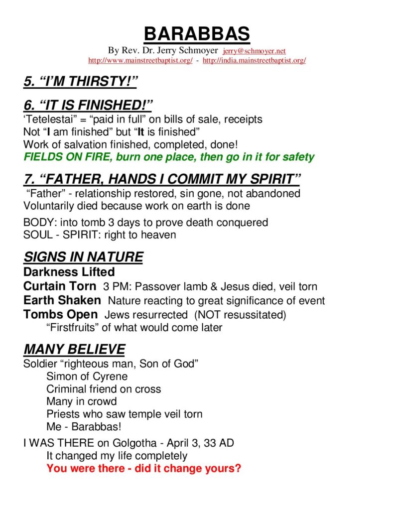 thumbnail of Barabbas Drama (Jesus Crucifixion)