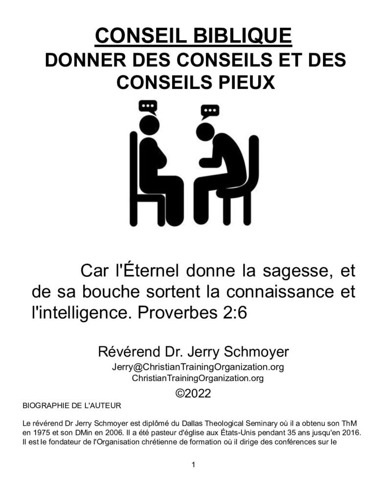 thumbnail of CONSEIL BIBLIQUE (Biblical Counseling) 9-4-25