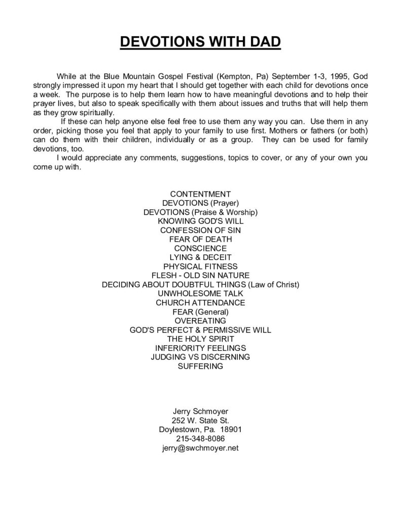 thumbnail of Devotions with Dad