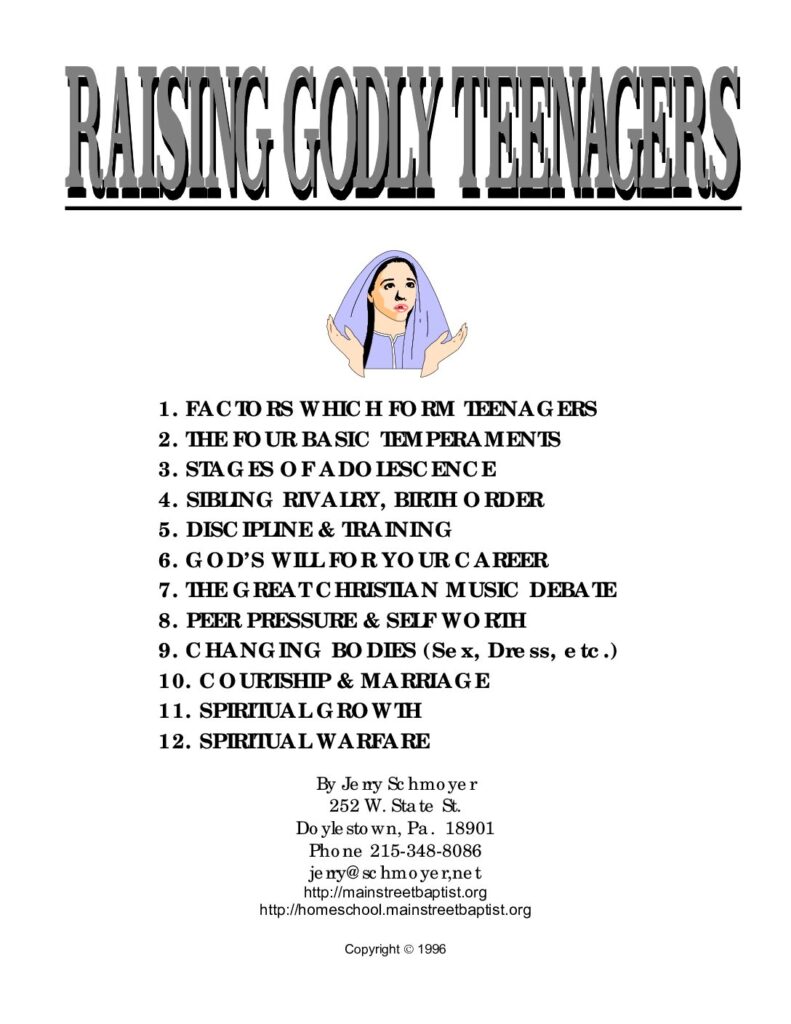 thumbnail of Godly Teenagers articles