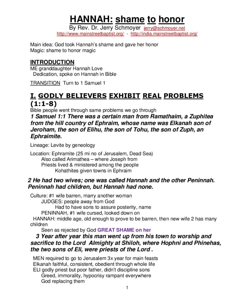 thumbnail of Hannah Shame to Honor