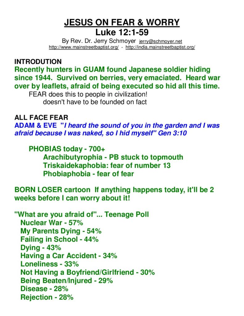 thumbnail of Jesus on fear Luke 12