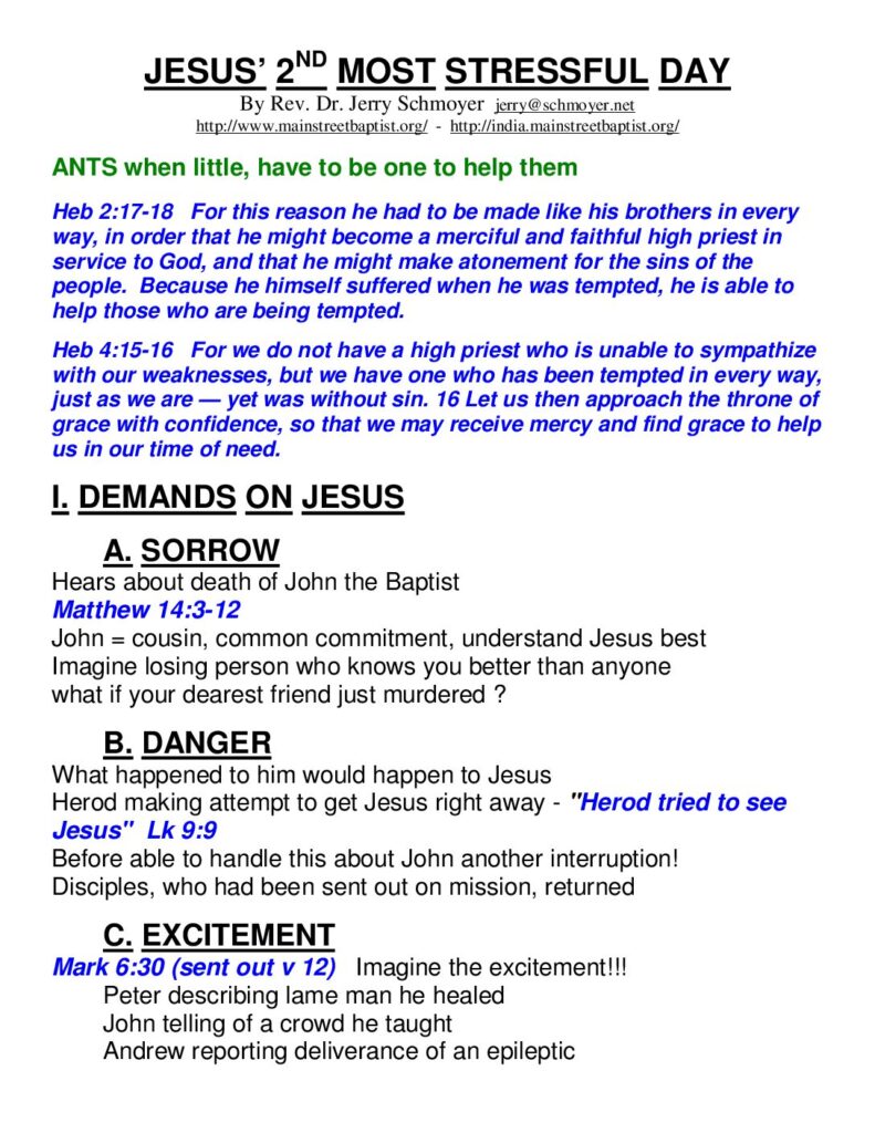 thumbnail of Jesus second most stressful day