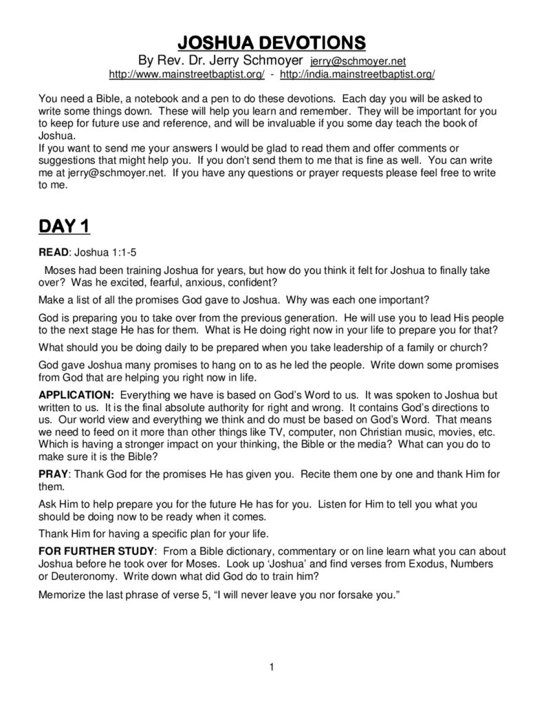 thumbnail of Joshua Bible Study