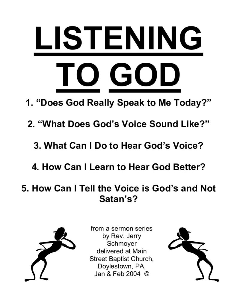 thumbnail of Listening to God articles