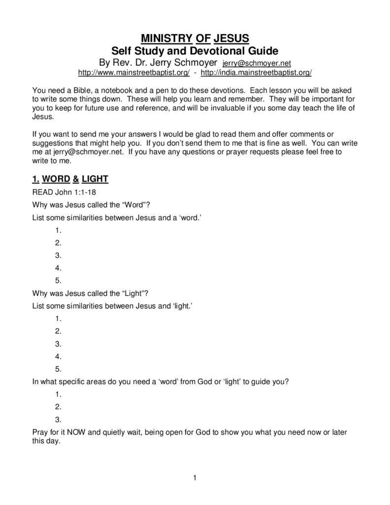 thumbnail of Ministry of Jesus Study