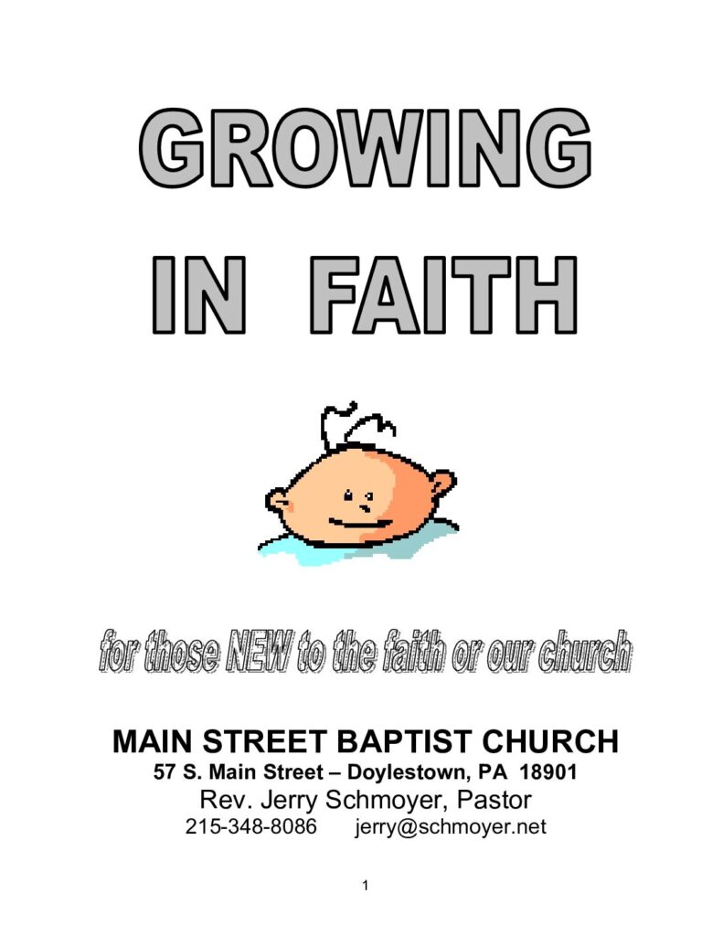 thumbnail of New Believer basics of the faith