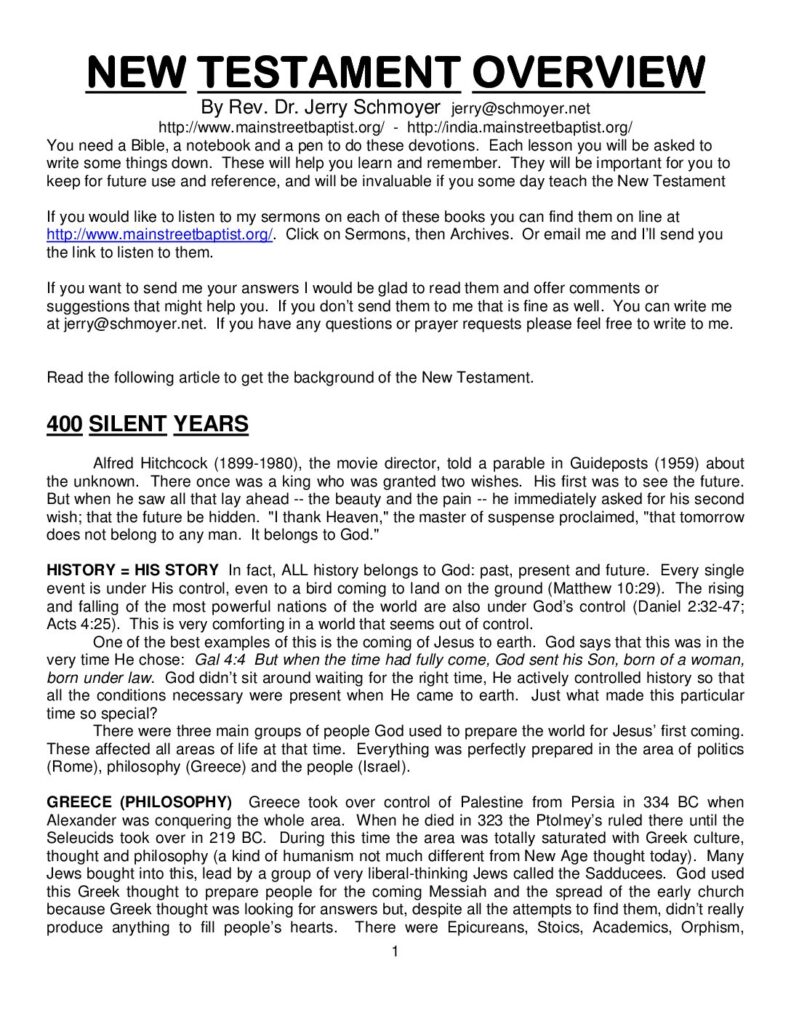 thumbnail of New Testament Overview