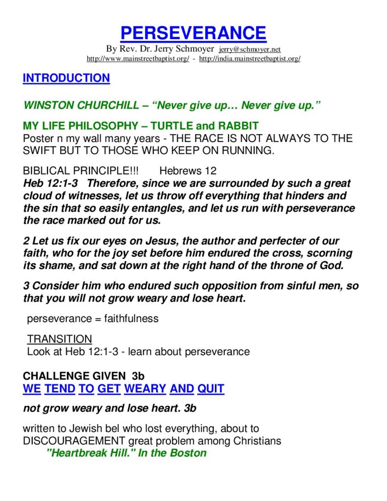 thumbnail of Perseverance Heb 12