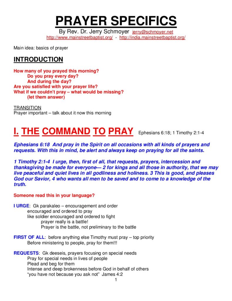 thumbnail of Prayer specifics