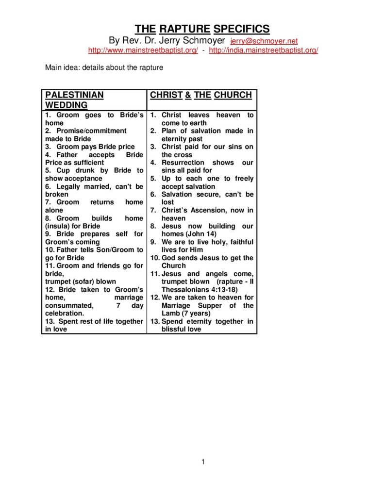 thumbnail of Rapture specifics