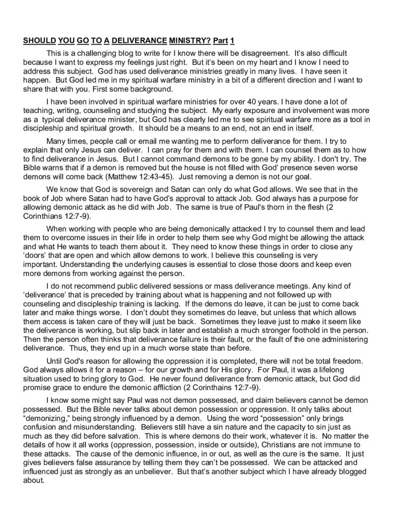 thumbnail of SHOULD YOU GO TO A DELIVERANCE MINISTRY 1-2026