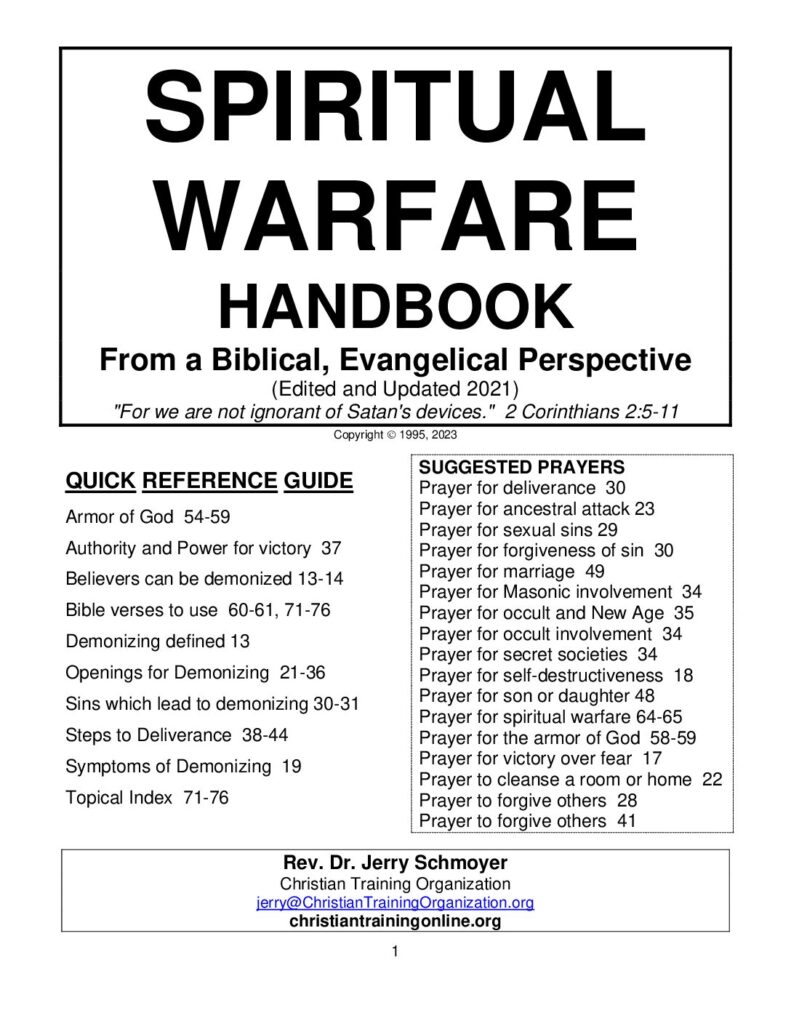 thumbnail of Spiritual Warfare Handbook 2023