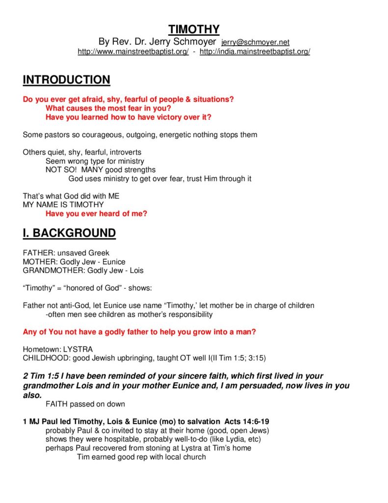 thumbnail of Timothy, I & II (all sessions)